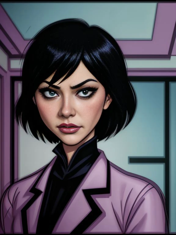 <lora:LCM_LoRA_Weights_SD15:0.7> toon style cartoon, (by Dustin Nguyen,Karel Thole,NHK Animation:1.3),
Lauren_LaForge,
regretful expression,
linen suit,
contemporary interior,
