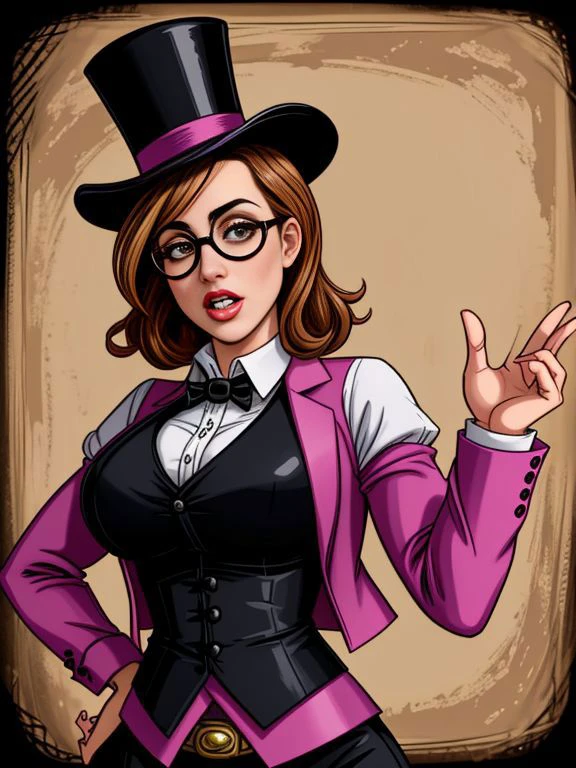 <lora:LCM_LoRA_Weights_SD15:1>
Kate_McFey,
hot expression,
clockwork-inspired waistcoat, top hat, and goggles,
The Palace of Dreams,
