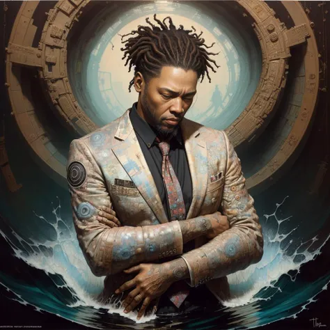 a man, by  UnderseaSculpture and Tim Okamura <lora:UnderseaSculpture:1>