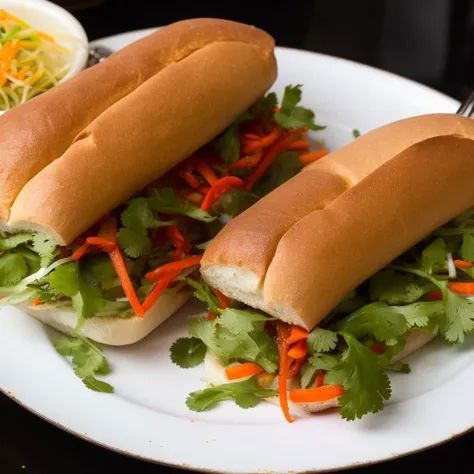 <lora:yummyfood:1.0>, a photo of yummyfood, banh mi
