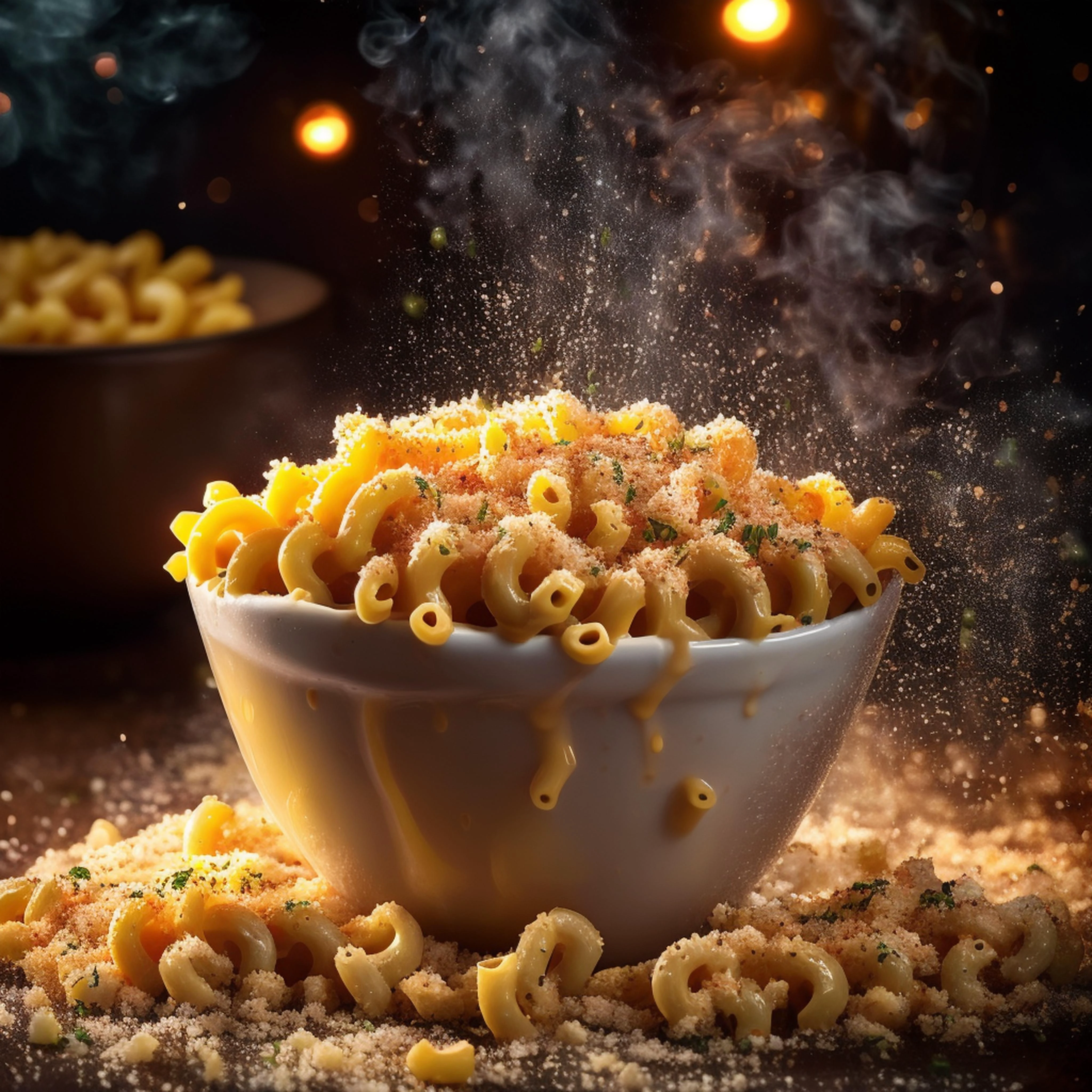 ((Best quality)) Commercial photograph, (mac and cheese), cheese, seasoning, (center of screen) <lora:JourneyLoRA:1>, (good composition), (in frame), centered, 8k, 4k, detailed, attractive, beautiful, impressive, photorealistic, realistic, cinematic composition, volumetric lighting, high-resolution, vivid, detailed, stunning, professional, lifelike, crisp, flawless, DSLR, 4k, 8k, 16k, 1024, 2048, 4096, detailed, sharp, best quality, high quality, highres, absurdres