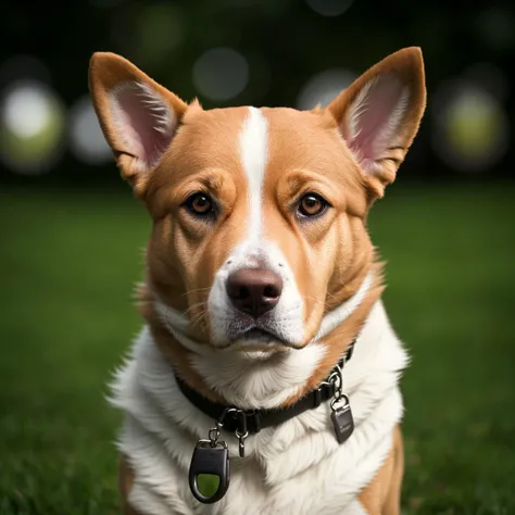 Portrait of a dog in the rain, (good composition), (in frame), centered, 8k, 4k, detailed, attractive, beautiful, impressive, photorealistic, realistic, cinematic composition, volumetric lighting, high-resolution, vivid, detailed, stunning, professional, lifelike, crisp, flawless, DSLR, 4k, 8k, 16k, 1024, 2048, 4096, detailed, sharp, best quality, high quality, highres, absurdres