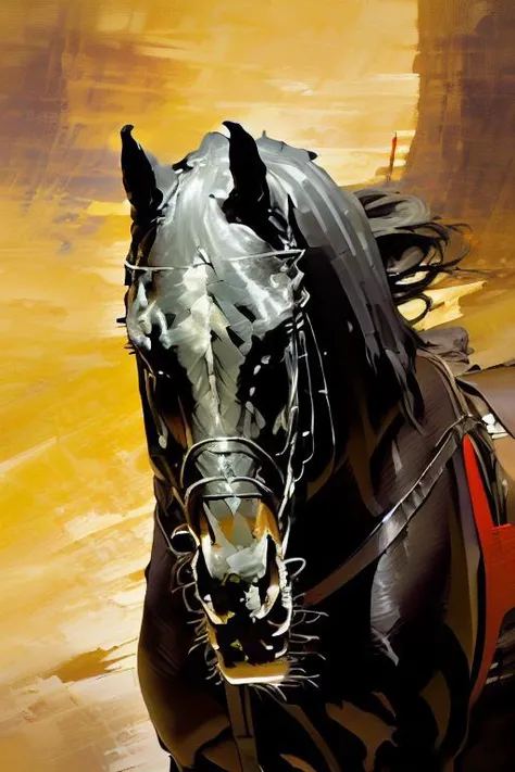 oil painting, intricate dynamic action shot of rogue with a dark shourd riding a horse, solo, cinematic, Steve Henderson, Fabian Perez, Henry Asencio, Jeremy Mann, Marc Simonetti, fantasy,