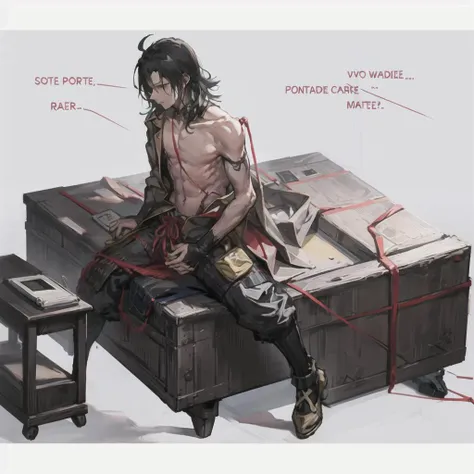 <lora:genichiro-000006:1>,1 boy,topless,chibi,cute,best quality, materpiece,anime