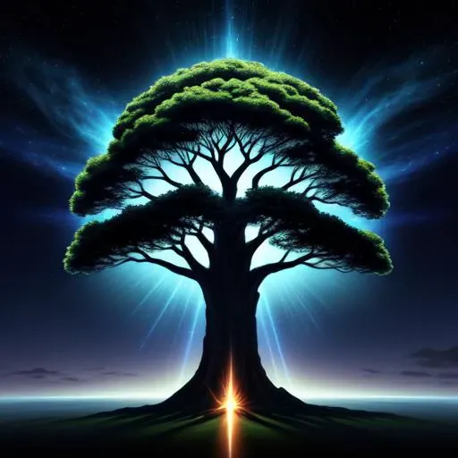 the world tree is represented as a colossal tree which supports the heavens, thereby connecting the heavens, the terrestrial world, and, through its roots, the underworld. It may also be strongly connected to the motif of the tree of life, but it is the source of wisdom of the ages