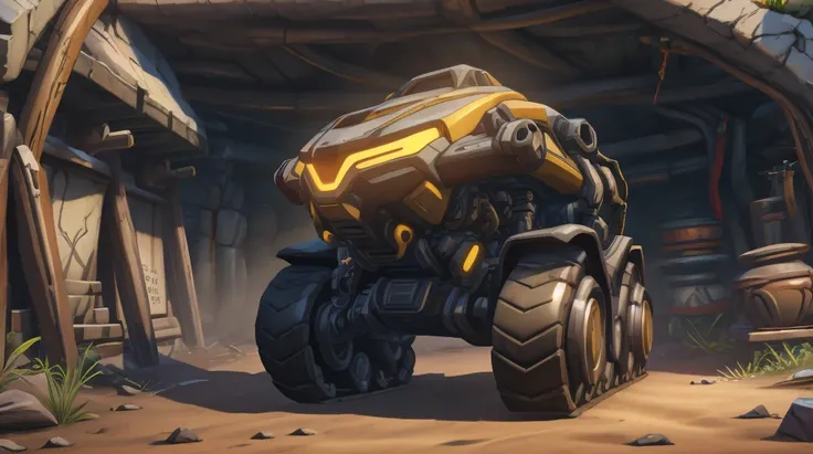 overwatch <lora:OverwatchTech-28:1.2> owtech scifi stylized-3d wide-angle wide-shot-of-a-mech-at A creepy-underground-catacomb with-rows-of-old-coffins-and-eerie-whispers-in-the-air. 3D-rendering global-illumination subsurface-scattering specular-lighting hdr 8K nanite-raytraced big-baked-in-bevels <lora:Background_Detail_v3:1> <lora:Detailed_Places_R-128_v1:1> <lora:detail_slider_v4:1>