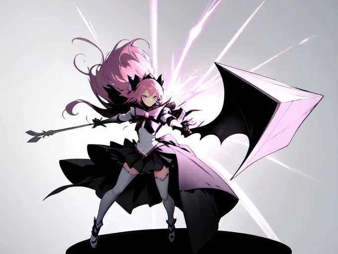 battle,magical girl, 1girl