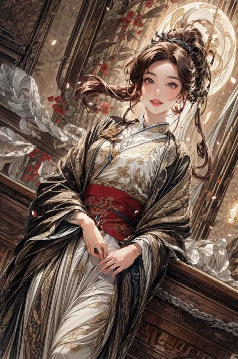 <(best quality, extremery best quality, masterpiece:1.4), (realistic, intricate details:1.4), (photorealistic:1.4), (extremely intricate:1.4), highres, ultra highres, ultra detailed, ultra-detailed, absurdres, incredibly absurdres, extremely detailed, high quality, high resolution, hyperrealistic, ultra-realistic, hyper-detailed, top quality, best, fine detail, massive detail, Highly detailed, extreme detailed, highest detailed, high-res, absolutely resolution, reflection, (refraction:1.4), (hyperrealism:1.4)>, BREAK, (1girl:1.3), solo, looking at viewer, (young cute beautiful 18-year-old girl:1.4), 3d face, (hand of Guido Daniele:1.4), beautiful girl, Beautiful face, pretty, girlface, kpop idol, supermodel, stunning innocent symmetry face, perfect body, medium breast, slim waist, slim legs, (high detailed skin:1.5), glowing eyes, goddess, natural skin texture, shiny skin, White skin, Beautiful detailed face, detailed face, real skin texture, cute delicate face, finely detailed face, golden ratio, golden ratio face, expressive eyes, perfect face, perfect skin, flawless face, clear face, shiny hair, pale skin, Proper body proportion, perfect anatomy, realistic skin texture, luscious lips, glossy lips, natural makeup, beautiful bright pupils, slender figure, intricate eyes, detailed pupils, detailed face and eyes, longeyelashes, blush, good hand, perfect hands, pretty face, beautiful female bodies, finely detailed skin, oily shiny skin, clean facial features, an extremely delicate and beautiful, cute & girly, beautiful detailed eyes, stars in the eyes, detailed simmetric eyes, perfect smooth skin texture, BREAK, (((((brilliant colors, (joshua middleton comic cover art, theater dance scene, hypermaximalist, ink painting, instagram contest winner:1.3), (Glowing ambiance, enchanting radiance, luminous lighting, ethereal atmosphere, mesmerizing glow, evocative hues, captivating coloration, dramatic lighting, enchanting aura:1.2), (moon, palace, Hibiscus, nymphaea, plum blossoms, a girl in hanfu, melanchonic soft light, photorealistic faces, moody lighting:1.4), (night, Night time, moon light, Golden Hour, sky, landscape, stars, starry, galaxy sky, milky way, night sky full of stars:1.2), (dancing, mountain, river, old tree, Ribbon, Elegant, She soared through the air in her flowing dress and fluttering ribbons, Graceful and graceful, pine trees, birds, moss, there is orange cat sitting near girl:1.2), (hanfu, traditional clothes, braids, water, jewelry, chinese clothes, earrings, sash, long sleeves, tree, petals, hair ornament, floating hair, dress, rock, falling petals, flower, chinese traditional architecture, ancient art, chinese style, Chinese, lake background, chinese buildings, misty lake, ancient chinese background, after the rain, wet grass and trees, waterfall, flying splashes, flying petals, leaves, bloom, bloom effect, surrounded by heavy floating petal flow, petal, leaves falling from the tree, peaceful atmosphere, mountainous backdrop, authentic cultural experience, quiet whispers, hushed conversations, tranquil silence, crisp air, soulful melodies, a sense of belonging, bonding with nature, quiet reflection, random patterns, energetic movement, bold colors, dynamic texture, spontaneous creativity:1.2), (smile, blush, Pink hair, Pink eye, long hair, Pink eyelashes, Pink lips, Pink lip colour, Eyes glowing Pink, flat bangs, happy expression, warm smile, cute smile, smiling:1.4), (long_hair, mountain background, forest, river in background, landscape, water reflection, outdoors:1.3), (mountains, breeze, dust is drifting, ethereal, scenery, nature, mysterious background, fog, wind:1.2), (iridescent colors, Iridescence, mysterious, fantasy background, fantasy, open mouth:1.2), (Luminescent Particles:1.3), (fullbody:1.2), (eye focus, face focus, character focus, close-up face:1.2), (dutch angle, cowboy shot:1.3), colorful refraction)))), BREAK, <cinematic portrait, analog film photography, film emulation, bokeh, blurry noise background, watercolor, available light, detailed light, volumetric fog, beautiful lighting, Rembrandt lighting, Cinematic, pixel art, game art, key visual, surreal, PBR Texturing, Anisotropic Filtering, Maximum Clarity And Sharpness, Albedo And Specular Maps, Multi-Layered Textures, Surface Shading, Sub-Pixel Convolution, Sub-Pixel Convolution, Accurate Simulation Of Light-Material Interaction, blurry foreground, broad light, volumetric light effect, matte painting, perfectly defined features, volumetric lighting, Tone Mapping, Lumen Reflections, Global illumination, Ray Tracing, Screen Space Global Illumination, Accent Lighting, 32k, Natural Lighting, volumetric, cinematic masterpiece, Rule of thirds, high dynamic range, Multi-exposure HDR capture, cinematic render, game cg cinematic, atmospheric perspective, movie scene, epic dynamic frame, motion blur, ((cinematic look, Film look)), rim light, 4k textures, adobe lightroom, photolab, insane details, hyperdetailed, exposure blend, professional color grading, professional color correction, aerial perspective, particles and dust in beams of light, cinematic scene, dynamic lighting, sharp details, lomography, soft focus, light leaks, bold hues, atmospheric depth, (explosive light and shadow:1.2), aesthetics, intricate designs, ultra realistic digital art, (zentangle, mandala, tangle, entangle), (fractal art), elegant, vivid colours, floating particles, particles, dramatic, epic, (ink drawing, oil painting detailed), RAW, huge filesize, extremery detailed CG, Photo, 8k uhd, cinematic atmosphere, trending on artstation, award-winning glamour photograph, highly detailed photo, official art, beautiful and aesthetic, unity 8k wallpaper, beautiful, highly detailed CG illustration, best illustration, intricate, Amazing, emotional, analog, painting, digital painting, concept art, Oil Painting, illustration, Classical art, Renaissance, Romanticism, Neoclassicism, Color Palette, depth and contrast, Vibrant colors, saturated, rich saturation, color harmony, vivid palette, concept-art, design style, detail character, concept render, colorful, analog photography, dreamy atmosphere, specular highlights, atmospheric lighting, (dynamic angle, dynamic pose :1.3), (shiny, clothes reflecting light, lens flare, bloom effect, light particle, lens glare:1.3), realistic lighting, cinematic light, (cinematic lighting), light in the face, soft lighting, saturated colors, detailed background, sharp focus, 8k high definition, perspective, Master Composition, roughness, post-processing, soft shadows, realistic shadows, ambient occlusion, ray-tracing, subsurface scattering, photon mapping, physically-based rendering, octane rendering, unreal engine 5, ue5 rendering, Adobe After FX, dslr, RTX, Best character details, radiosity, sharp, antialiased, RAW photo, HDR, 8k, 4k, (((Photographed by Roger Deakins, using a RED Monstro 8K VV camera and a series of high-end lenses))), ((Hasselblad photography)), (film grain:1.4), Kodak portra 400, ((Fujifilm X-T5)), professional photograph, depth of field, caustics, Broad lighting, diffuse lighting, rim lighting, two tone lighting, textile details, visible pores, high resolution scan, professionally color graded, photographic reality, automatic white balance, best lighting, detailed shadow, high contrast, strong light and shadow>, (PureErosFace_V1:0.7), (ulzzang-6500:0.7), <lora:epiNoiseoffset_v3:2>, <lora:add_detail:0.7>, <lora:hipoly_3dcg_v7-epoch-000012:0.7>, (kbxll:0.7), <lora:more_details:0.7>, <lora:anxiang:0.55>