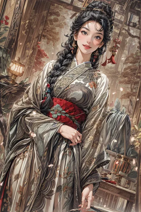 <(best quality, extremery best quality, masterpiece:1.4), (realistic, intricate details:1.4), (photorealistic:1.4), (extremely intricate:1.4), highres, ultra highres, ultra detailed, ultra-detailed, absurdres, incredibly absurdres, extremely detailed, high quality, high resolution, hyperrealistic, ultra-realistic, hyper-detailed, top quality, best, fine detail, massive detail, Highly detailed, extreme detailed, highest detailed, high-res, absolutely resolution, reflection, (refraction:1.4), (hyperrealism:1.4)>, BREAK, (1girl:1.3), solo, looking at viewer, (young cute beautiful 18-year-old girl:1.4), 3d face, (hand of Guido Daniele:1.4), beautiful girl, Beautiful face, pretty, girlface, kpop idol, supermodel, stunning innocent symmetry face, perfect body, medium breast, slim waist, slim legs, (high detailed skin:1.5), glowing eyes, goddess, natural skin texture, shiny skin, White skin, Beautiful detailed face, detailed face, real skin texture, cute delicate face, finely detailed face, golden ratio, golden ratio face, expressive eyes, perfect face, perfect skin, flawless face, clear face, shiny hair, pale skin, Proper body proportion, perfect anatomy, realistic skin texture, luscious lips, glossy lips, natural makeup, beautiful bright pupils, slender figure, intricate eyes, detailed pupils, detailed face and eyes, longeyelashes, blush, good hand, perfect hands, pretty face, beautiful female bodies, finely detailed skin, oily shiny skin, clean facial features, an extremely delicate and beautiful, cute & girly, beautiful detailed eyes, stars in the eyes, detailed simmetric eyes, perfect smooth skin texture, BREAK, (((((brilliant colors, (joshua middleton comic cover art, theater dance scene, hypermaximalist, ink painting, instagram contest winner:1.3), (Glowing ambiance, enchanting radiance, luminous lighting, ethereal atmosphere, mesmerizing glow, evocative hues, captivating coloration, dramatic lighting, enchanting aura:1.2), (moon, palace, Hibiscus, nymphaea, plum blossoms, a girl in hanfu, melanchonic soft light, photorealistic faces, moody lighting:1.4), (night, Night time, moon light, Golden Hour, sky, landscape, stars, starry, galaxy sky, milky way, night sky full of stars:1.2), (dancing, mountain, river, old tree, Ribbon, Elegant, She soared through the air in her flowing dress and fluttering ribbons, Graceful and graceful, pine trees, birds, moss, there is orange cat sitting near girl:1.2), (hanfu, traditional clothes, braids, water, jewelry, chinese clothes, earrings, sash, long sleeves, tree, petals, hair ornament, floating hair, dress, rock, falling petals, flower, chinese traditional architecture, ancient art, chinese style, Chinese, lake background, chinese buildings, misty lake, ancient chinese background, after the rain, wet grass and trees, waterfall, flying splashes, flying petals, leaves, bloom, bloom effect, surrounded by heavy floating petal flow, petal, leaves falling from the tree, peaceful atmosphere, mountainous backdrop, authentic cultural experience, quiet whispers, hushed conversations, tranquil silence, crisp air, soulful melodies, a sense of belonging, bonding with nature, quiet reflection, random patterns, energetic movement, bold colors, dynamic texture, spontaneous creativity:1.2), (smile, blush, Pink hair, Pink eye, long hair, Pink eyelashes, Pink lips, Pink lip colour, Eyes glowing Pink, flat bangs, happy expression, warm smile, cute smile, smiling:1.4), (long_hair, mountain background, forest, river in background, landscape, water reflection, outdoors:1.3), (mountains, breeze, dust is drifting, ethereal, scenery, nature, mysterious background, fog, wind:1.2), (iridescent colors, Iridescence, mysterious, fantasy background, fantasy, open mouth:1.2), (Luminescent Particles:1.3), (fullbody:1.2), (eye focus, face focus, character focus, close-up face:1.2), (dutch angle, cowboy shot:1.3), colorful refraction)))), BREAK, <cinematic portrait, analog film photography, film emulation, bokeh, blurry noise background, watercolor, available light, detailed light, volumetric fog, beautiful lighting, Rembrandt lighting, Cinematic, pixel art, game art, key visual, surreal, PBR Texturing, Anisotropic Filtering, Maximum Clarity And Sharpness, Albedo And Specular Maps, Multi-Layered Textures, Surface Shading, Sub-Pixel Convolution, Sub-Pixel Convolution, Accurate Simulation Of Light-Material Interaction, blurry foreground, broad light, volumetric light effect, matte painting, perfectly defined features, volumetric lighting, Tone Mapping, Lumen Reflections, Global illumination, Ray Tracing, Screen Space Global Illumination, Accent Lighting, 32k, Natural Lighting, volumetric, cinematic masterpiece, Rule of thirds, high dynamic range, Multi-exposure HDR capture, cinematic render, game cg cinematic, atmospheric perspective, movie scene, epic dynamic frame, motion blur, ((cinematic look, Film look)), rim light, 4k textures, adobe lightroom, photolab, insane details, hyperdetailed, exposure blend, professional color grading, professional color correction, aerial perspective, particles and dust in beams of light, cinematic scene, dynamic lighting, sharp details, lomography, soft focus, light leaks, bold hues, atmospheric depth, (explosive light and shadow:1.2), aesthetics, intricate designs, ultra realistic digital art, (zentangle, mandala, tangle, entangle), (fractal art), elegant, vivid colours, floating particles, particles, dramatic, epic, (ink drawing, oil painting detailed), RAW, huge filesize, extremery detailed CG, Photo, 8k uhd, cinematic atmosphere, trending on artstation, award-winning glamour photograph, highly detailed photo, official art, beautiful and aesthetic, unity 8k wallpaper, beautiful, highly detailed CG illustration, best illustration, intricate, Amazing, emotional, analog, painting, digital painting, concept art, Oil Painting, illustration, Classical art, Renaissance, Romanticism, Neoclassicism, Color Palette, depth and contrast, Vibrant colors, saturated, rich saturation, color harmony, vivid palette, concept-art, design style, detail character, concept render, colorful, analog photography, dreamy atmosphere, specular highlights, atmospheric lighting, (dynamic angle, dynamic pose :1.3), (shiny, clothes reflecting light, lens flare, bloom effect, light particle, lens glare:1.3), realistic lighting, cinematic light, (cinematic lighting), light in the face, soft lighting, saturated colors, detailed background, sharp focus, 8k high definition, perspective, Master Composition, roughness, post-processing, soft shadows, realistic shadows, ambient occlusion, ray-tracing, subsurface scattering, photon mapping, physically-based rendering, octane rendering, unreal engine 5, ue5 rendering, Adobe After FX, dslr, RTX, Best character details, radiosity, sharp, antialiased, RAW photo, HDR, 8k, 4k, (((Photographed by Roger Deakins, using a RED Monstro 8K VV camera and a series of high-end lenses))), ((Hasselblad photography)), (film grain:1.4), Kodak portra 400, ((Fujifilm X-T5)), professional photograph, depth of field, caustics, Broad lighting, diffuse lighting, rim lighting, two tone lighting, textile details, visible pores, high resolution scan, professionally color graded, photographic reality, automatic white balance, best lighting, detailed shadow, high contrast, strong light and shadow>, (PureErosFace_V1:0.7), (ulzzang-6500:0.7), <lora:epiNoiseoffset_v3:2>, <lora:add_detail:0.7>, <lora:hipoly_3dcg_v7-epoch-000012:0.7>, (kbxll:0.7), <lora:more_details:0.7>, <lora:anxiang:0.55>