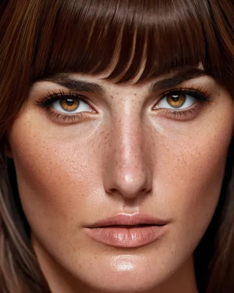(detailed face), (photorealistic), (masterpiece), (photography), (realistic skin texture),
,
a woman, brown hair, (long hair with bang) , sexy atitude, freckles, <lora:Laura_Moure-000003:1> television hostess,