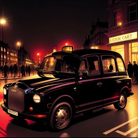 A London cab<lora:5th_Beatle_v1:1> 5thbtlstl