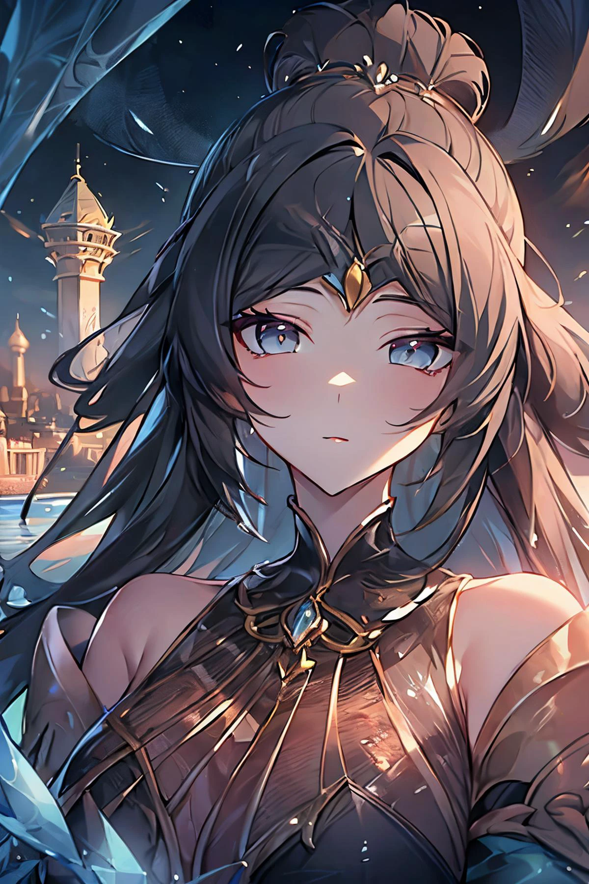 <lora:monv:1>,monv,<lora:bg_imgs-10:0.6>,bg_imgs,portrait,beautiful detailed glow,detailed ice,beautiful detailed water, (floating palaces:1.3),(((ice crystal texture wings))),, best quality , masterpiece, illustration, an extremely delicate and beautiful, extremely detailed ,CG,unity,8k wallpaper, Amazing, finely detail, masterpiece, best quality,official art,extremely detailed CG unity 8k wallpaper,absurdres, incredibly absurdres, huge filesize , ultra-detailed, highres, extremely detailed,beautiful detailed girl, extremely detailed eyes and face, beautiful detailed eyes,light on face,