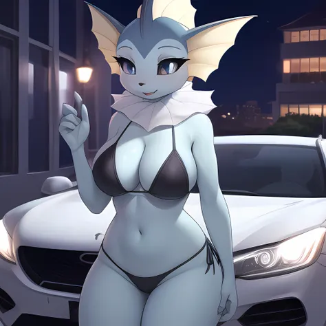 <lora:Vaporeon:0.8> Vaporeon, furry, anthro, anthropomorphic, bikini, car, night, (prostitution:1.1), masterpiece, best quality