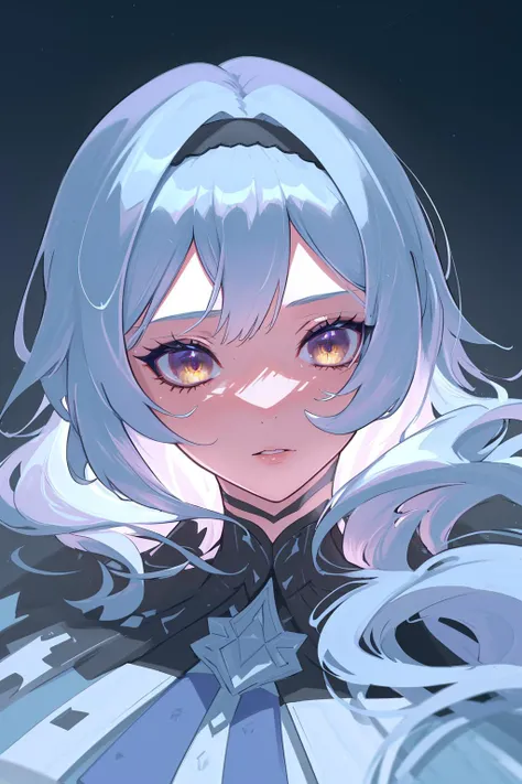 1girl,<lora:Eula:0.6>,golden eyes,synthwave sky,(best quality, high quality, high resolution), realistic, ultra-detailed, highly detailed face features, absurdres, realistic lighting and reflections, highly detailed face features, best photo,high quality illustration ,snow on the ground,mountains behind,aurora,stars,cold wind,(best quality, high quality, high resolution)