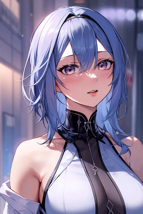 1girl, <lora:Eula:0.6>, colorful theme, synyhwave sky,(best quality, high quality, high resolution), realistic, ultra-detailed, highly detailed face features, absurdres,  realistic lighting and reflections, highly detailed face features, see through shirt, best photo,high quality illustration