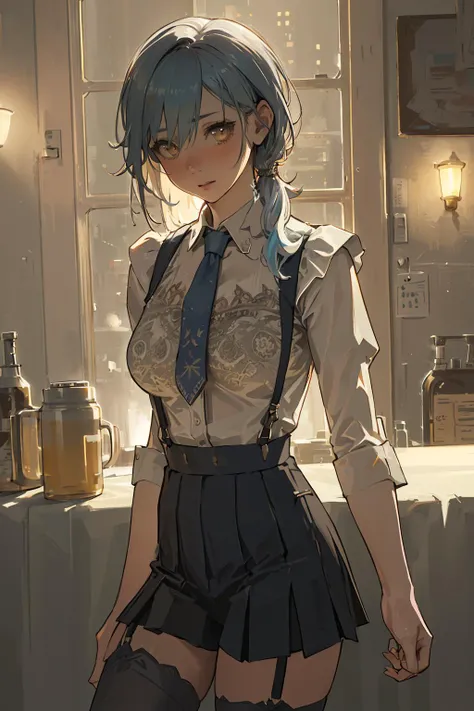 1girl, <lora:Eula:0.6>,suspenders, epic realistic, faded, ((neutral colors)), art, (hdr:1.5), (muted colors:1.2), pastel, hyperdetailed, (artstation:1.5), warm lights, dramatic light, (intricate details:1.2), vignette, complex background, rutkowski