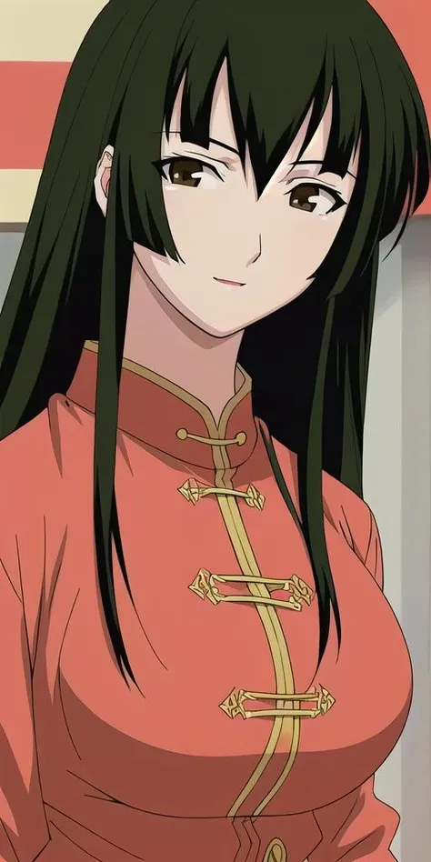 <lora:Aoyama_TsurukoV2:0.7> aoyama_tsuruko, huge_breasts, standing, solo, china_dress, masterpiece, best quality, detailed face, detailed eyes, highres,