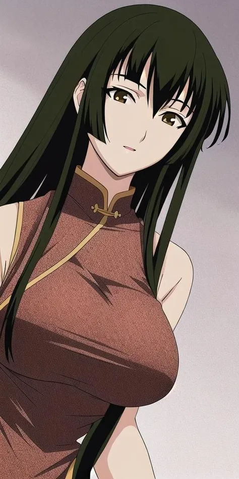 <lora:Aoyama_TsurukoV2:0.7> aoyama_tsuruko, huge_breasts, standing, solo, china_dress, masterpiece, best quality, detailed face, detailed eyes, highres,