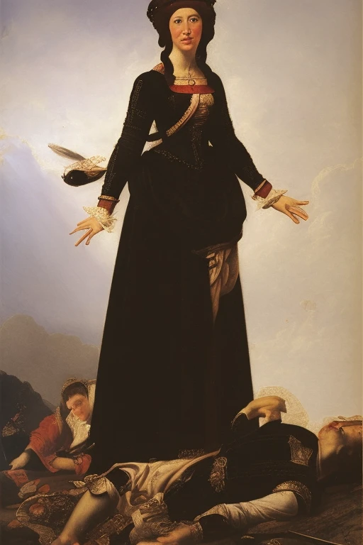 A woman in the style of ELDMEISTEROG,