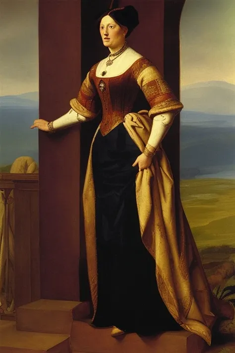 A woman in the style of ELDMEISTEROG,