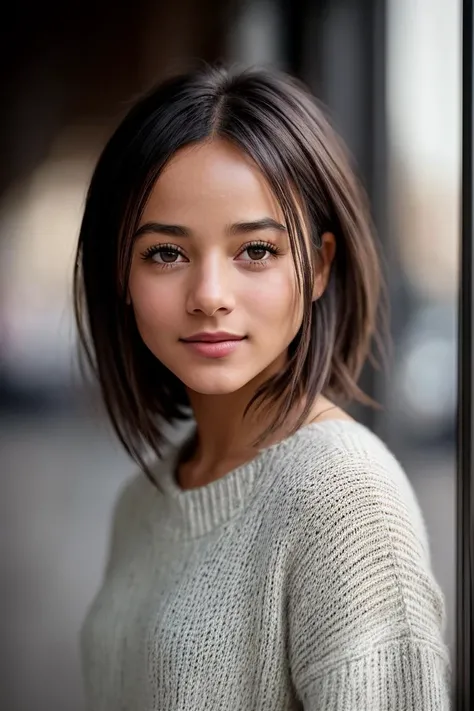 photo of beautiful (alizjacot:0.99), a woman in a (ramen shop:1.1), perfect hair, hair blowing in the wind, wearing (sweater), modelshoot style, (extremely detailed CG unity 8k wallpaper), professional majestic (photography by alfred stieglitz:1.1), (Canon A2/A2e Camera), 24mm, exposure blend, hdr, faded, extremely intricate, High Detail, Sharp focus, dramatic, soft cinematic light, (looking at viewer), (detailed pupils), cute smile, 24mm, 4k textures, soft cinematic light, adobe lightroom, photolab, elegant, ((((cinematic look)))), soothing tones, insane details, hyperdetailed, low contrast