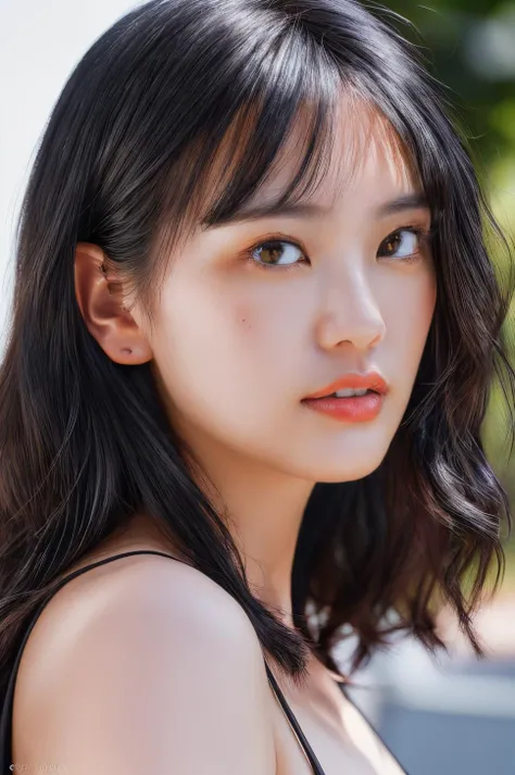(masterpiece, best quality, beautiful quality, photorealistic, detailed lighting, extremely detailed skin, extremely detailed hair, shadows, 8k, a picture of a woman, black hair, upper body, 1girl, fcPortrait:1.2), <lora:add_detail:1>, <lora:sarinakashiwagi_V1:0.9:OUTALL>