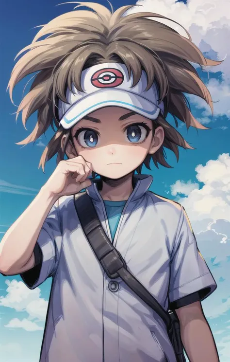 1 boy,more details in eyes,cute,looking at viewer, adorabel boy,cute face,details sky,handsome,young,juvenile,((masterpiece:1.4,best quality)),multiple details,colorful hair,eyeshadow,sfw, nate \(pokemon\),visor
<lora:NateLora:0.6>