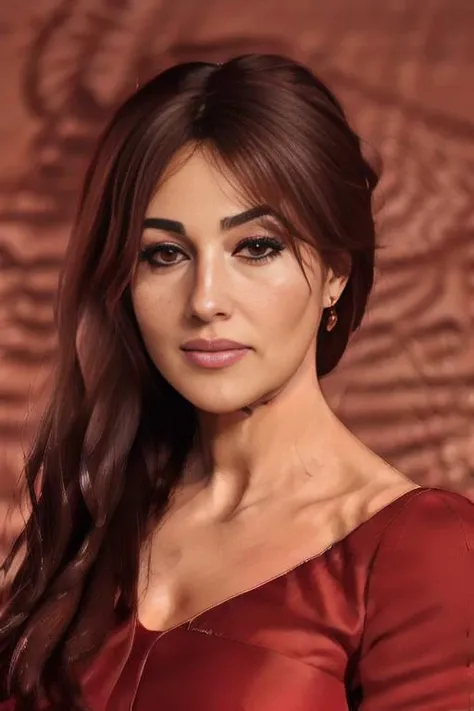 RAW closeup picture of lucia00 a woman (wearing a red gown:1.2), modelshoot style, (extremely detailed CG unity 8k wallpaper), Intricate, High Detail, Sharp focus, dramatic, photorealistic (in a party hall:1.2), creamy bokeh,(looking at viewer), (detailed eyes:1.2) <lora:lucia00:1>