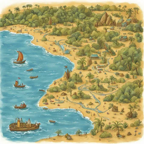childrens_book_illustration map of beach with river and monster
<lora:Childrens_book_illustration-000001:1>