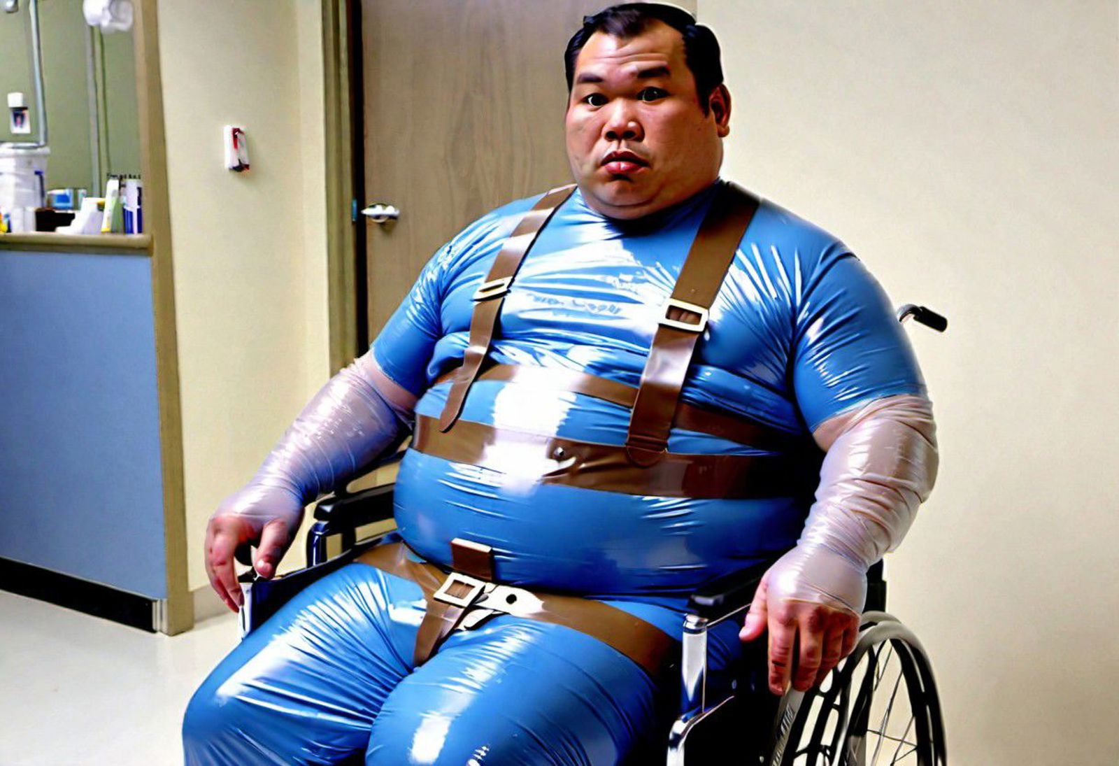 Latex Straitjacket 乳胶拘束衣 for SDXL #Latexstraitjacket v1.0