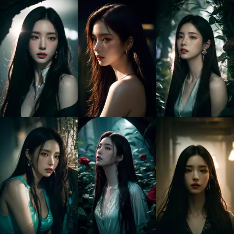(otherworldly, otherworldly atmosphere, otherworldly appearance), highly insanely detailed, masterpiece, top quality, best quality, highres, 4k, 8k, RAW photo, Caribbean, dark tunnel,
china street, egyptian,
depth of field, focused, foreshortening,
1girl, long_hair, collar, earrings,
jav, half naked,
photorealistic:1.4, (flower filed), Poetic lens, obscure light and shadow, aestheticism, brooding, emotional depth, supernatural, 1girl, solo, Neck, enchanting elegance, atmospheric depth, naturalistic representations, harmonious composition, parted lips, long straight hair, looking at viewer,
<lora:makina69_shinsekyung_v2.1:0.7>, (fantasy world)