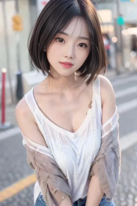 High quality, rich in detail, twin-tailed silver-haired girl posing cutely. They wear vintage Gothic gothic clothes, wearing bracelets, earrings and necklaces. Big are also visible. The photo is a close-up of the face, with cleavage, shiny breasts, sweat in the cleavage, and a sexy vibe.