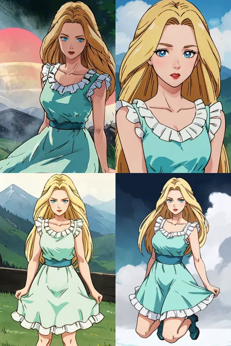 masterpiece, best quality, 1girl, solo, full body,
ANIME_lolita_prideaux_ownwaifu, www.ownwaifu.com,
blonde hair, long hair, blue eyes, collarbone, makeup, eyelashes, lips, red lips, very long hair, lipstick,
aqua dress, dress, frills, sleeveless, frilled dress,
{<lora:ANIME_lolita_prideaux_ownwaifu-15:1> |<lora:ANIME_lolita_prideaux_ownwaifu-15:0.6> |<lora:ANIME_lolita_prideaux_ownwaifu-15:0.8> |<lora:ANIME_lolita_prideaux_ownwaifu-15:0.5> }
portrait, mountain, fog,