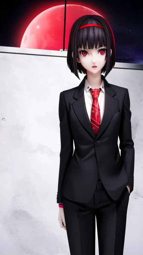 masterpiece, best quality,
vivid colors,
1girl, (solo)
(18 years old, 18y.o, young adult)
"   ",
red vampiric eyes, [(glowing eyes):0.35], red eyes, vampire
bob cut hair
office suit, necktie, pants
flying in the sky, stars, night, moon,
"                     "  
<lora:persona5_anime_style_offset:1> PERSONA5 ANIME STYLE