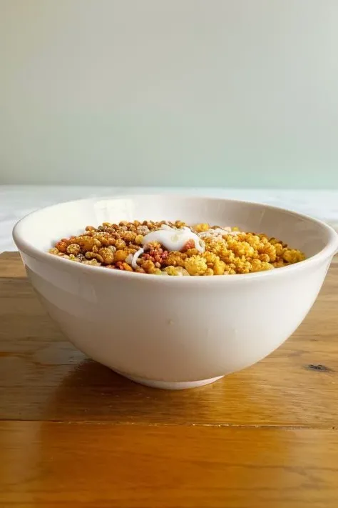 photo of a bowl of cereal, (cum on cereal, cum filled bowl:1.1) <lora:cum_b1:0.9> , realistic, (masterpiece:1.3), (best quality:1.3), beautiful, (intricate details), unity 8k wallpaper, ultra detailed, beautiful, aesthetic, perfect lighting, <lora:add_detail:0.25>