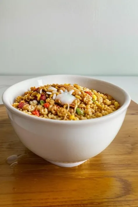 photo of a bowl of cereal, ( on cereal,  filled bowl:1.1) <lora:cum_b1:0.9> , realistic, (masterpiece:1.3), (best quality:1.3), beautiful, (intricate details), unity 8k wallpaper, ultra detailed, beautiful, aesthetic, perfect lighting, <lora:add_detail:0.25>