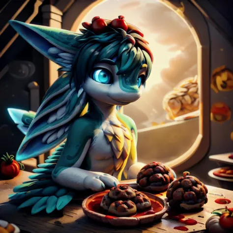 uploaded on e621,
detailed rendering of a cute ((female avali), grey body with soft pink markings, glowing cyan rim, claws, chest tuft, blue eyes),
small breast, bottomless,
(having hasty dinner, noodles with meatballs and tomato sauce:1.5)
<lora:avaliV1-medium:1> <lora:vrcfurry_v3:0.78>
((lyingon stone floor ,fantasy)), (space, starry, neon light), moon
((detailed fluffy fur)),(detailed background, depth of field, half body shadow, sunlight, ambient light on the body),
(intricate:0.7), (high detail:1.2), (unreal engine:1.3), (sharp focus:1.1),
[explicit content, questionable content], (masterpiece, best quality, 4k, 2k, shaded, absurd res) <lora:fluffyrock-quality-tags-v2.1.1-vpred:1> <lora:vrcfurry_v3:0.78>