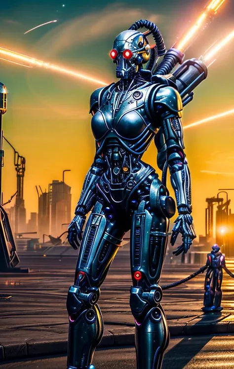 extremely detailed, (pov, 1girl, robot girl, (solo), bionic armor, metallic bones, steel and titanium skin, cybernetic skull mouth mask, mechanical joints, red LED eyes, rusted armor, readouts and displays, collar, short hair bob cut, extremely detailed fullbody armor, jetpack jet engines, dynamic background, glowing eyes, cyberpunk style, glowing aura), dynamic pose, android girl, cyberpunk, computer glitch, holograms, hacking, absurdres, in a hyper detailed room full of computers and computer screens, (best quality), digital illustration cyberdead, <lora:cyberdead2:0.6> <lora:add_detail:1.1>, different poses