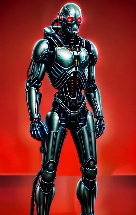 extremely detailed, (pov, 1girl, robot girl, (solo), bionic armor, metallic bones, steel and titanium skin, cybernetic skull mouth mask, mechanical joints, red LED eyes, rusted armor, readouts and displays, collar, short hair bob cut, extremely detailed fullbody armor, jetpack jet engines, dynamic background, glowing eyes, cyberpunk style, glowing aura), dynamic pose, android girl, cyberpunk, computer glitch, holograms, hacking, absurdres, in a hyper detailed room full of computers and computer screens, (best quality), digital illustration cyberdead, <lora:cyberdead2:0.6>  <lora:add_detail:1.1>, different poses