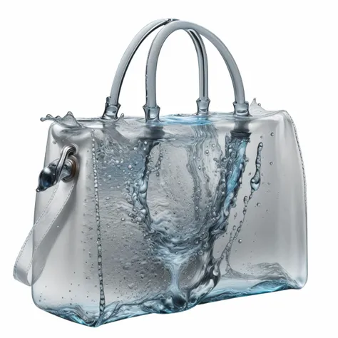 a (watercd:1.2, brightness, transparent:1.3) bag, (abstract:1.3), (solo:1.2), water drop, dropping, <lora:watercd-000010:0.7>, no humans, high quality, masterpiece, realistic, photorealistic, (outdoors, on the surface of the water, the water splashed in all directions, full body, lens flare, blurry, dof),
