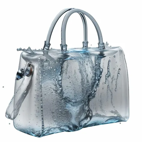 a (watercd:1.2, brightness, transparent:1.3) bag, (abstract:1.3), (solo:1.2), water drop, dropping, <lora:watercd-000010:0.8>, no humans, high quality, masterpiece, realistic, photorealistic, (outdoors, on the surface of the water, the water splashed in all directions, full body, lens flare, blurry, dof),