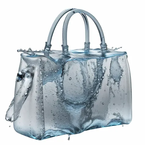 a (watercd:1.2, brightness, transparent:1.3) bag, (abstract:1.3), (solo:1.2), water drop, dropping, <lora:watercd-000010:0.9>, no humans, high quality, masterpiece, realistic, photorealistic, (outdoors, on the surface of the water, the water splashed in all directions, full body, lens flare, blurry, dof),