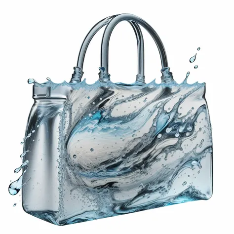 a (watercd:1.2, brightness, transparent:1.3) bag, (abstract:1.3), (solo:1.2), water drop, dropping, <lora:watercd-000010:0.6>, no humans, high quality, masterpiece, realistic, photorealistic, (outdoors, on the surface of the water, the water splashed in all directions, full body, lens flare, blurry, dof),