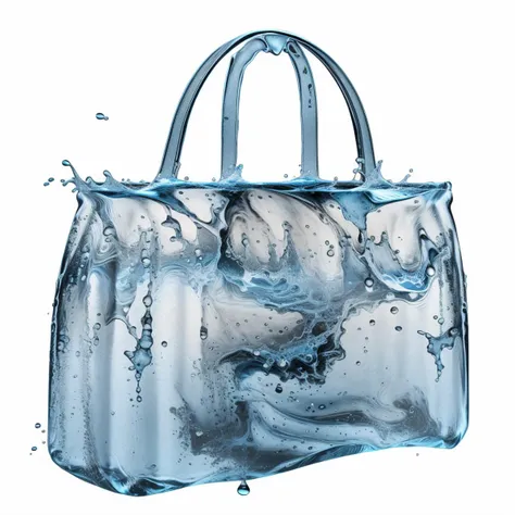 a (watercd:1.2, brightness, transparent:1.3) bag, (abstract:1.3), (solo:1.2), water drop, dropping, <lora:watercd-000010:1.0>, no humans, high quality, masterpiece, realistic, photorealistic, (outdoors, on the surface of the water, the water splashed in all directions, full body, lens flare, blurry, dof),