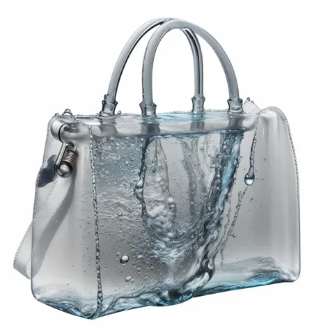 a (watercd:1.2, brightness, transparent:1.3) bag, (abstract:1.3), (solo:1.2), water drop, dropping, <lora:watercd-000010:0.6>, no humans, high quality, masterpiece, realistic, photorealistic, (outdoors, on the surface of the water, the water splashed in all directions, full body, lens flare, blurry, dof),