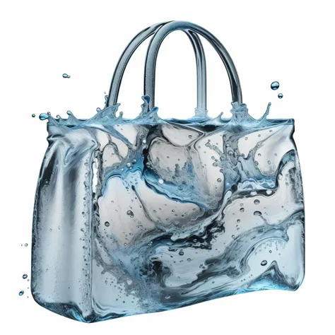 a (watercd:1.2, brightness, transparent:1.3) bag, (abstract:1.3), (solo:1.2), water drop, dropping, <lora:watercd-000010:0.8>, no humans, high quality, masterpiece, realistic, photorealistic, (outdoors, on the surface of the water, the water splashed in all directions, full body, lens flare, blurry, dof),