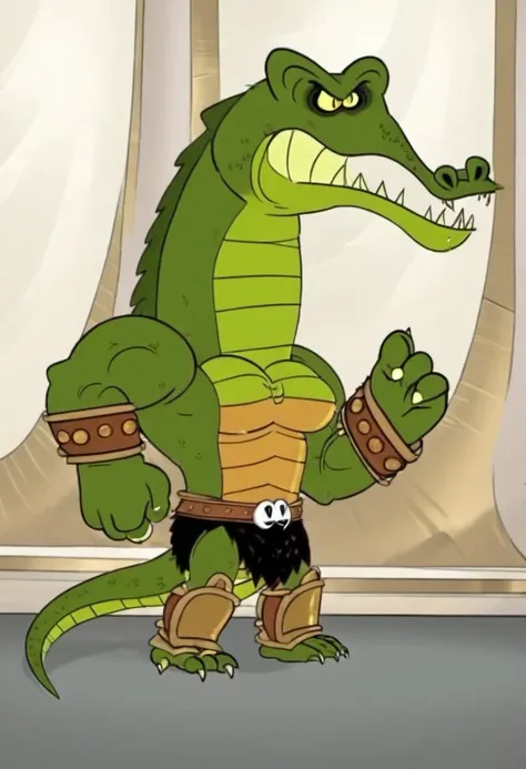 <lora:Unamed_Lizard_Creature:0.9>, toon picture of a female lizard, breasts, anthropomorphic, muscles, armor, (masterpiece:1.0), (best quality:1.0), ultra detailed, medium shot
