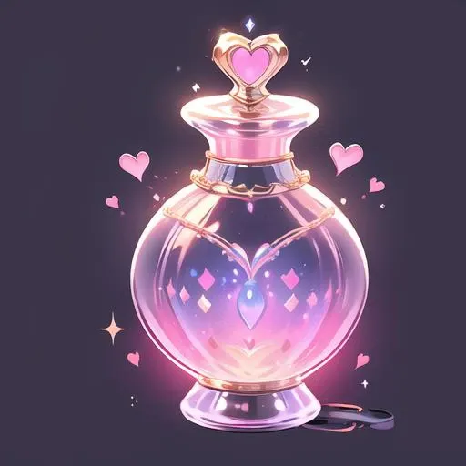 <lora:game icon institute_yanjiusuopingzi_v3:1> ,(Best quality),8k,masterpiece,((magic potion)),A bottles,solo,[heart decoration],(fantasy),(game cg),Black Background,3d render,HD Transparent background, (simple background:1.2)