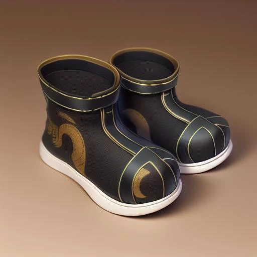 A pair of cloth shoes, reasonable structure, black bottom, high definition, Chinese style,(2D)