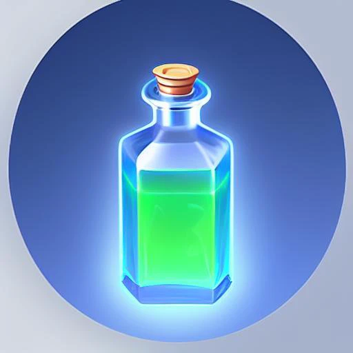 gameicon,square bottle,a clear potion
